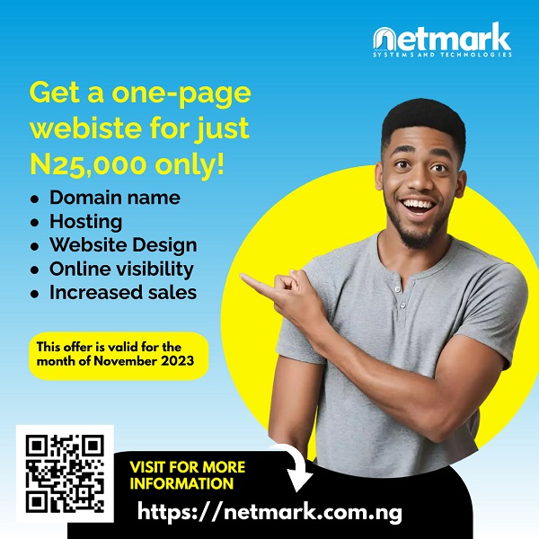 GET A ONE-PAGE WEBSITE FOR JUST N25,000 ONLY.